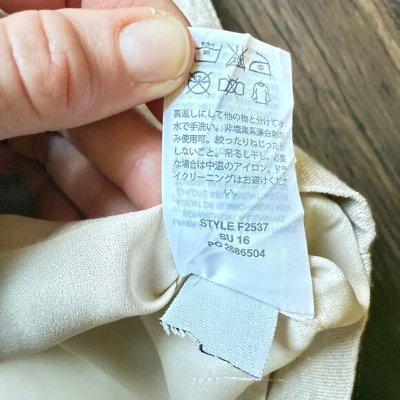 J.Crew Metallic Linen Shift Dress Size 4 Gold Sleeveless Mini - Picture 8 of 8